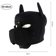 Unisex Latex Full Face Puppy Hood image 13