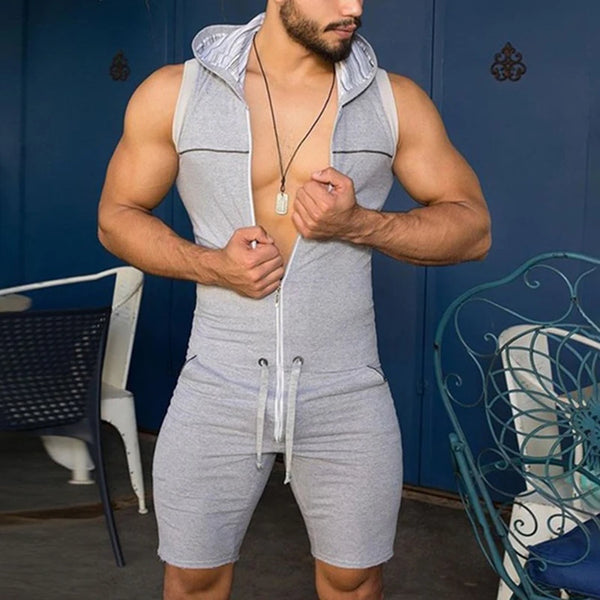 Short Zipper Sleeveless Bodysuit