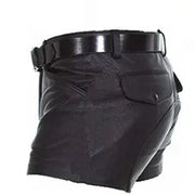 Men's Edgy PU Leather Shorts image 12