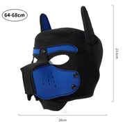 Unisex Latex Full Face Puppy Hood image 7
