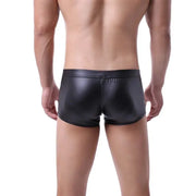 Daring Faux Leather Open-Front Boxer image 3