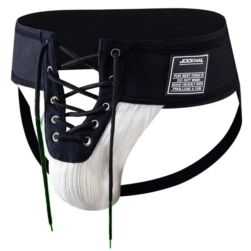 Lace-Up Bondage Jockstrap image 1