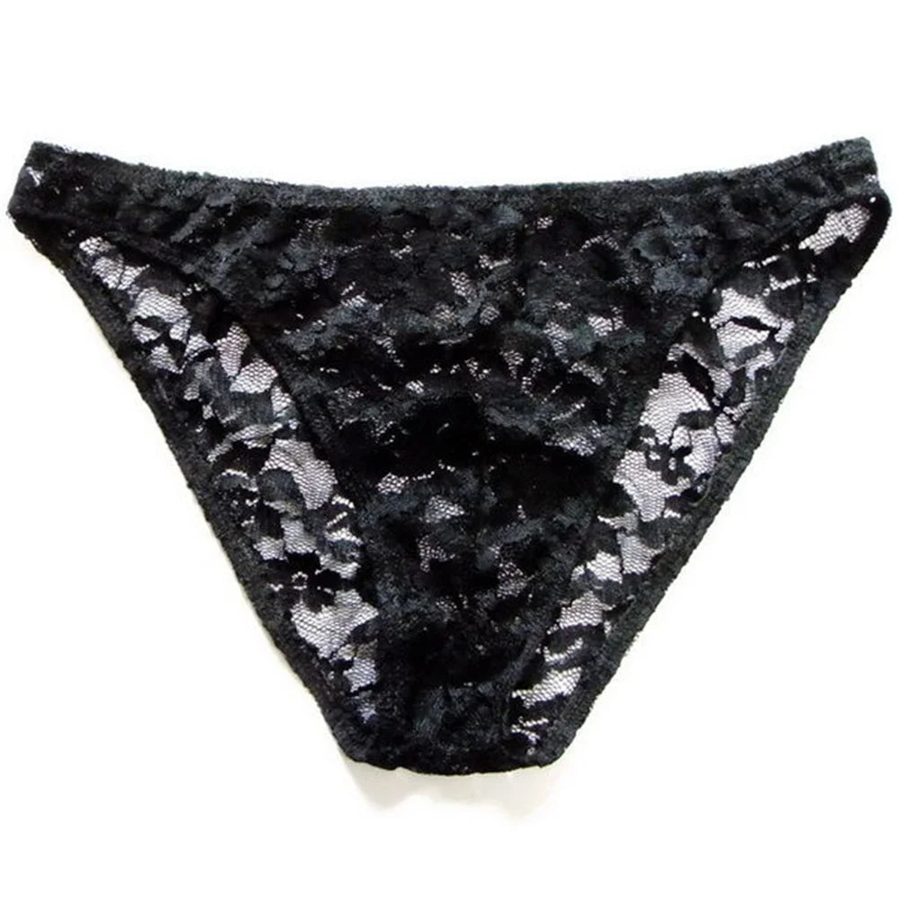 Men's Transparent Lace Briefs image 11