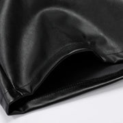 Men's Elastic Pu Leather Shorts image 10
