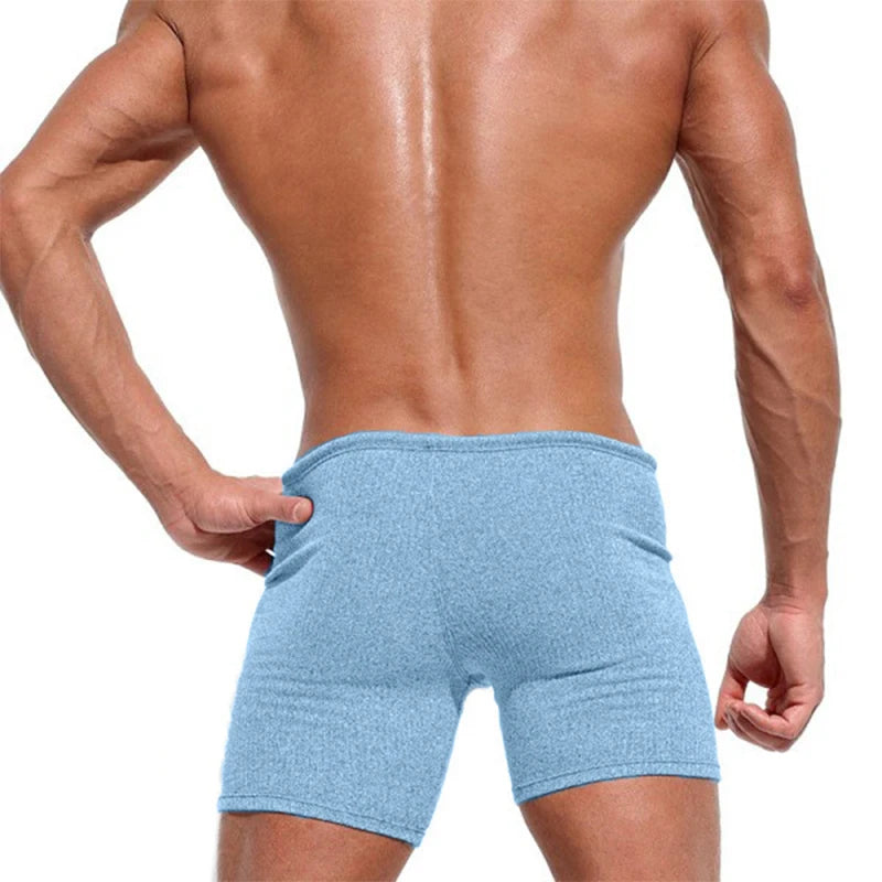Drawstring Knit Casual Shorts image 1