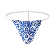 Men Printed Thongs Lingerie Underwear U Pouch Breathable Bikini Tanga Hombre Slips Sexy Men's Exotic T-back Jockstrap Cuecas