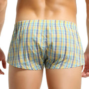 Cotton Plaid Boxer Shorts for Men image 4