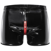 Shiny Faux Leather Shorts image 3