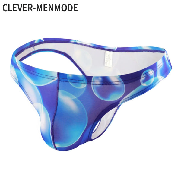 Men’s Bubble-Print Low-Rise Bikini Briefs