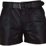 Men's Edgy PU Leather Shorts image 11