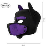 Unisex Latex Full Face Puppy Hood image 6