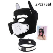 Latex Rubber Dog Mask with Collar image 54