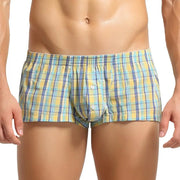 Cotton Plaid Boxer Shorts for Men image 3