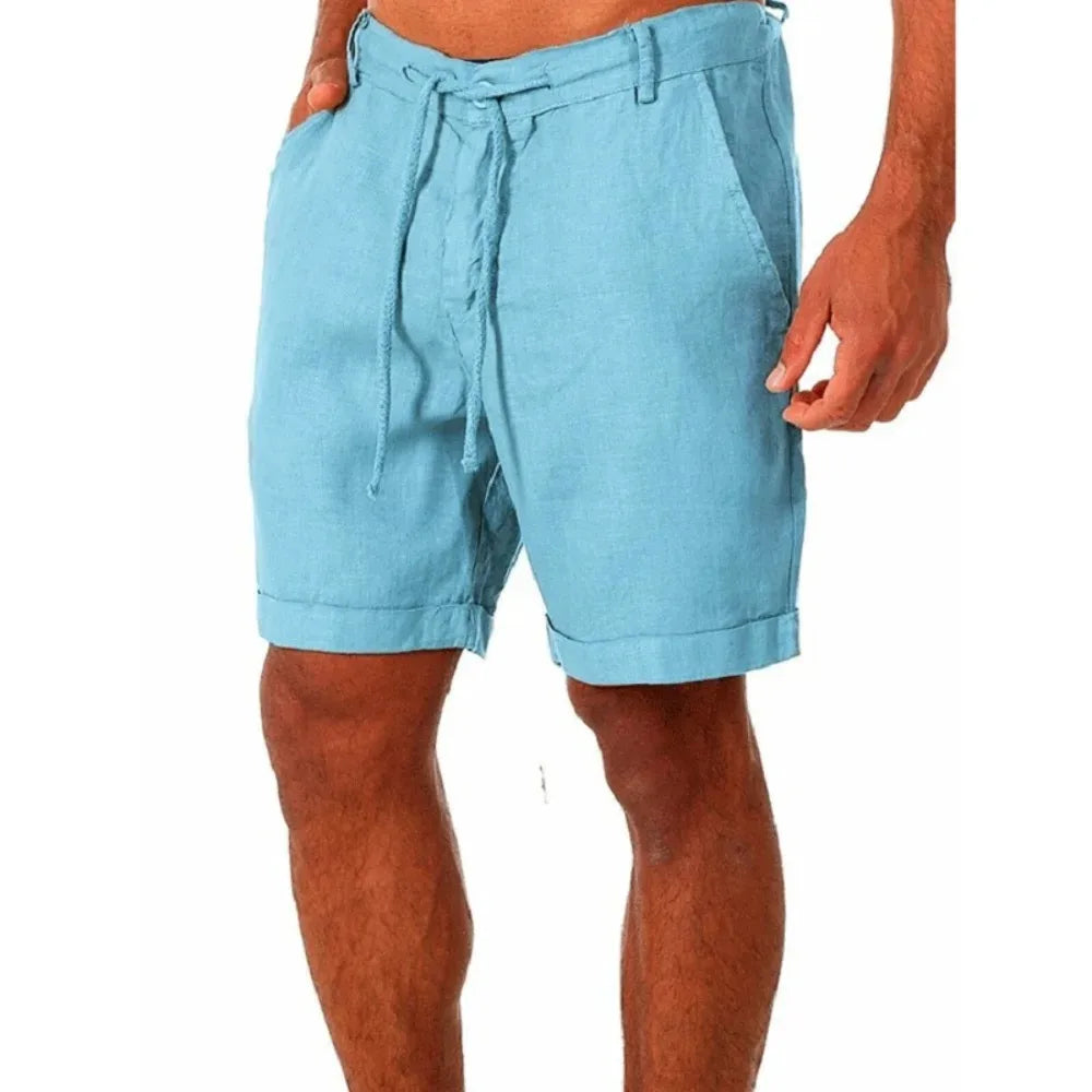 Lightweight Cotton-Linen Summer Shorts image 0