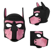 Unisex Latex Full Face Puppy Hood image 4