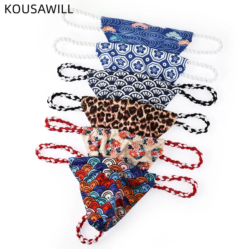 Men Printed Thongs Lingerie Underwear U Pouch Breathable Bikini Tanga Hombre Slips Sexy Men's Exotic T-back Jockstrap Cuecas