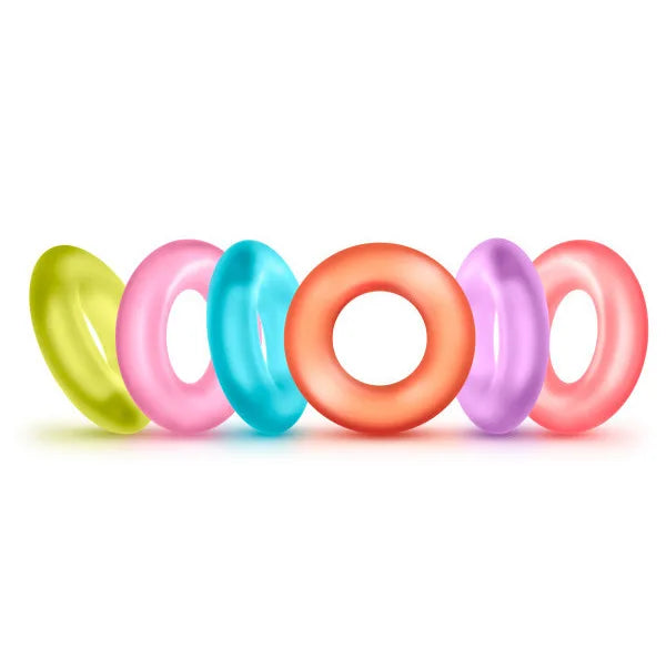 Luminous Delay Control Cock Rings Set