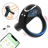 10-Mode Vibrating Silicone Penis Ring image 0