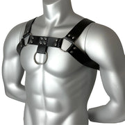 Men's PU Leather Adjustable Chest Harness Strap Gothic Punk Body Accessory for Club Party Cosplay Outfit