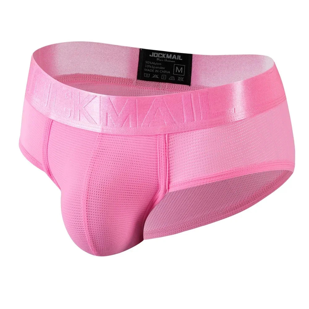 JOCKMAIL Mesh Low-Rise Briefs image 0