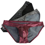 Men's Faux Leather Pouch Briefs image 3