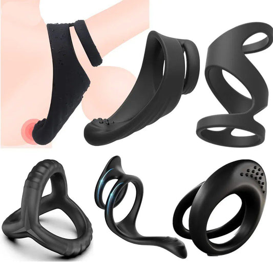 Silicone Cock Ring (7 Styles) image 0