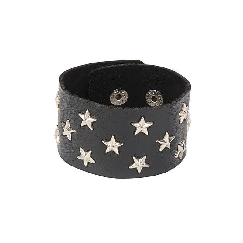 Black Goth Bracelets - Punk Boho Emo Style