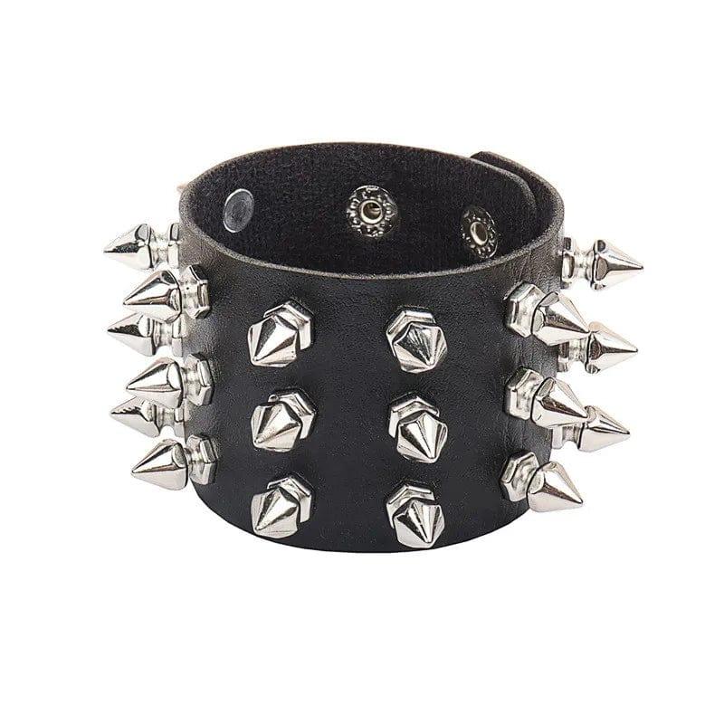 Black Goth Bracelets - Punk Boho Emo Style