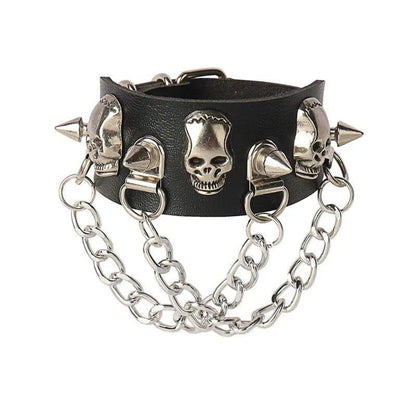 Black Goth Bracelets - Punk Boho Emo Style