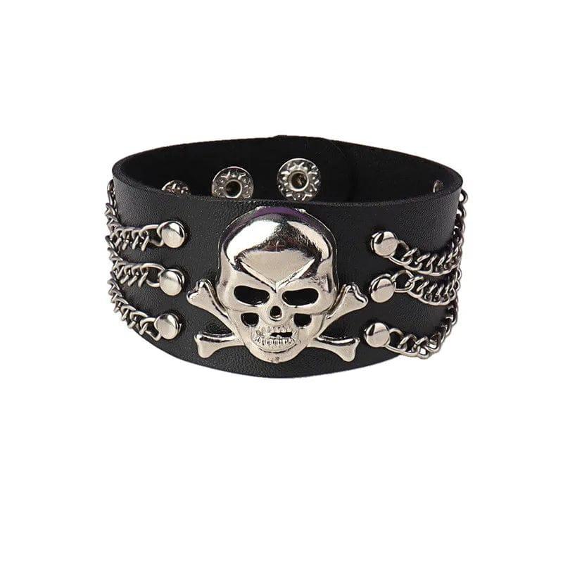 Black Goth Bracelets - Punk Boho Emo Style