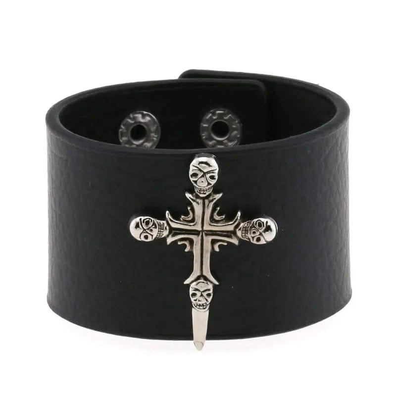 Black Goth Bracelets - Punk Boho Emo Style