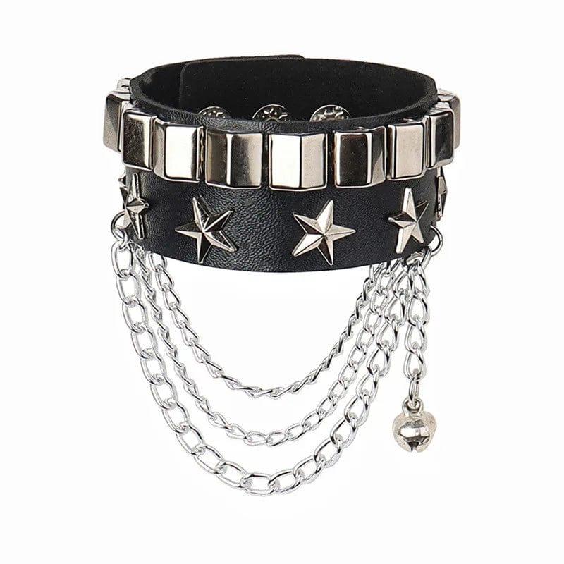 Black Goth Bracelets - Punk Boho Emo Style