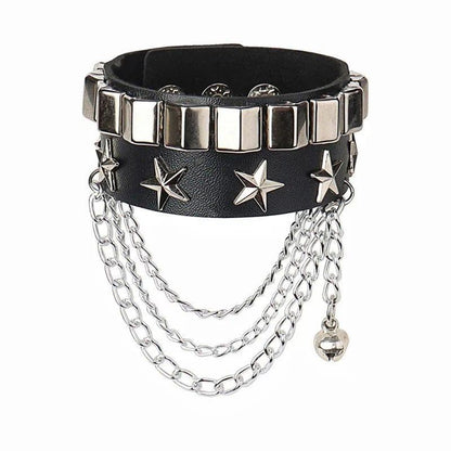 Black Goth Bracelets - Punk Boho Emo Style