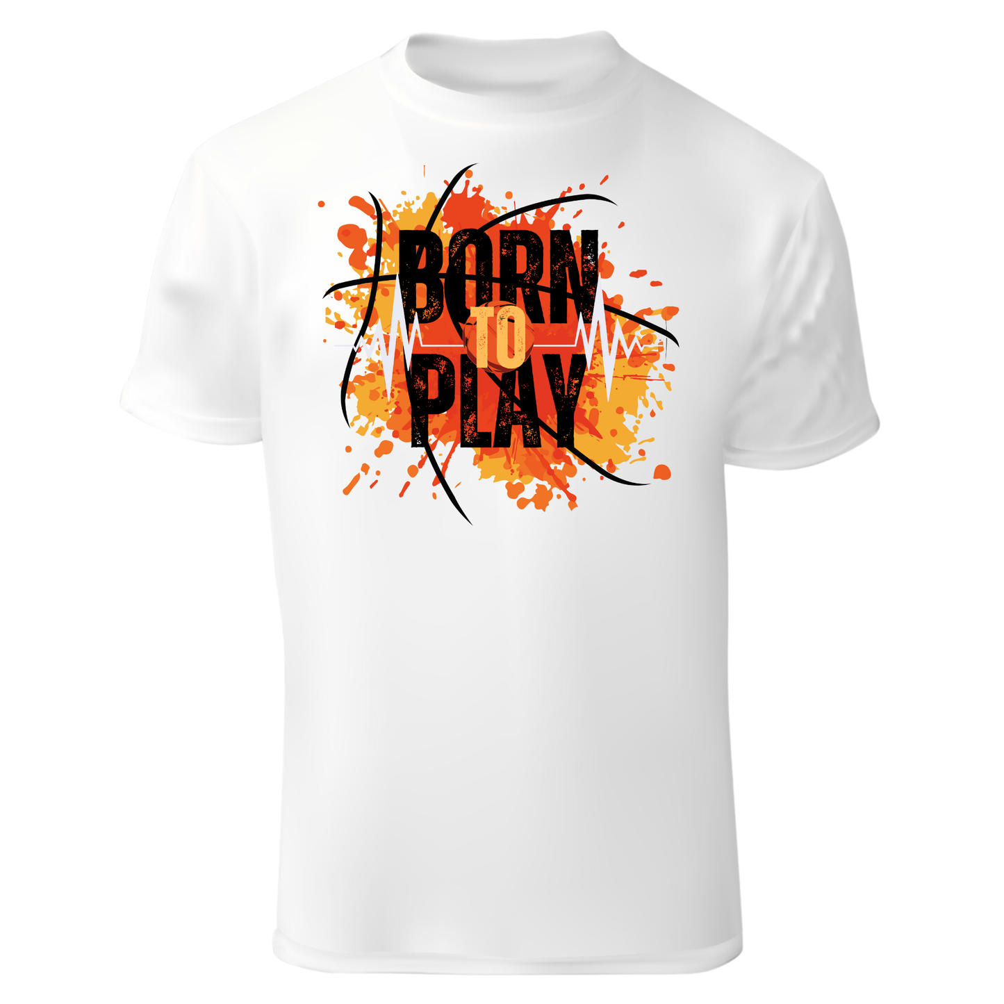 Born to Play White T-shirt