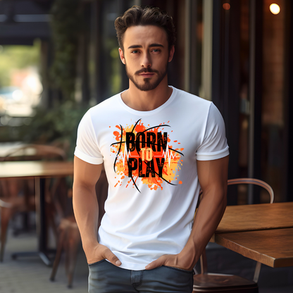 Born to Play White T-shirt