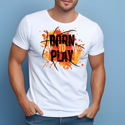 Born to Play White T-shirt