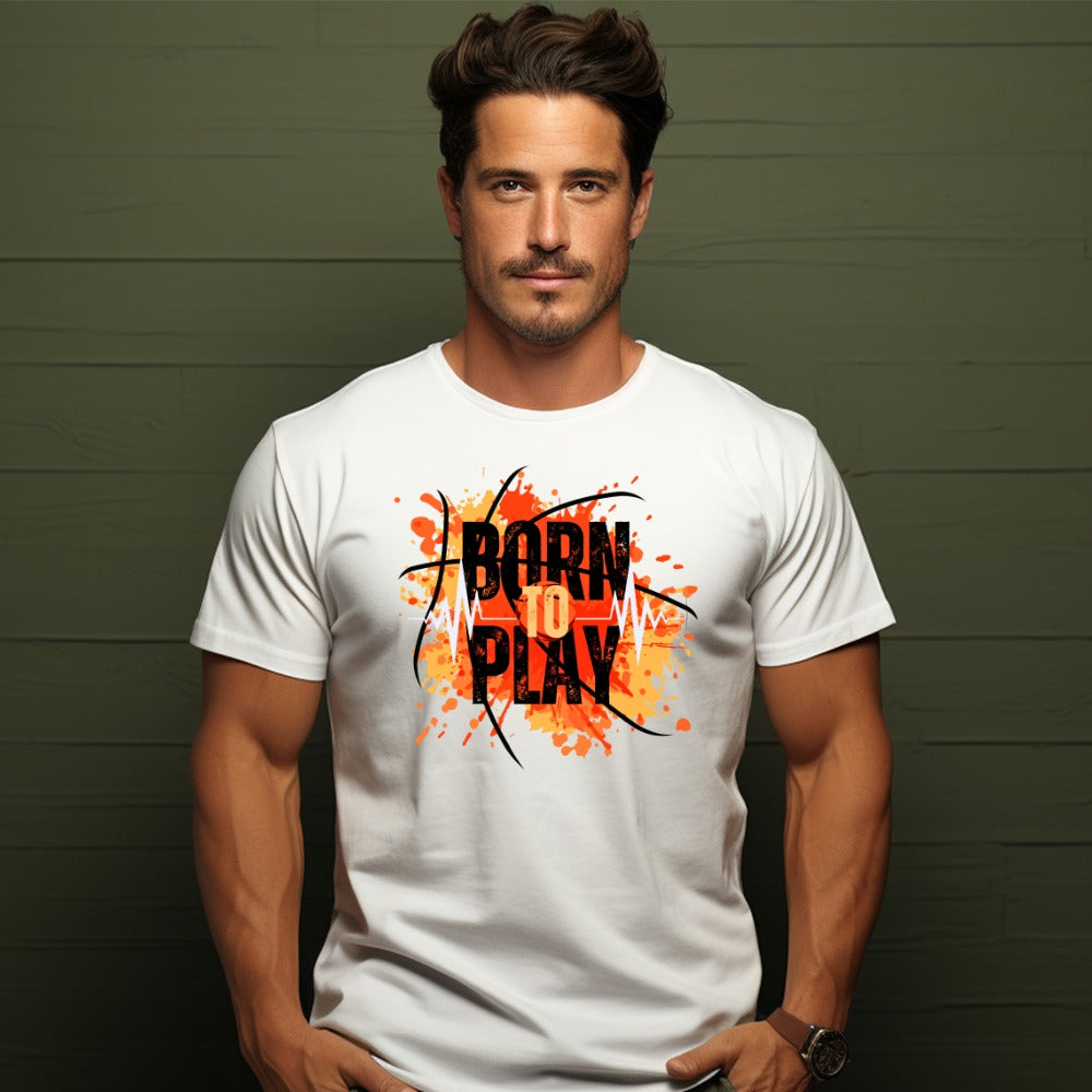 Born to Play White T-shirt