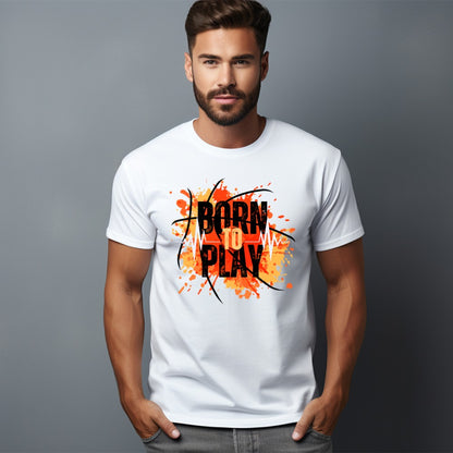 Born to Play White T-shirt