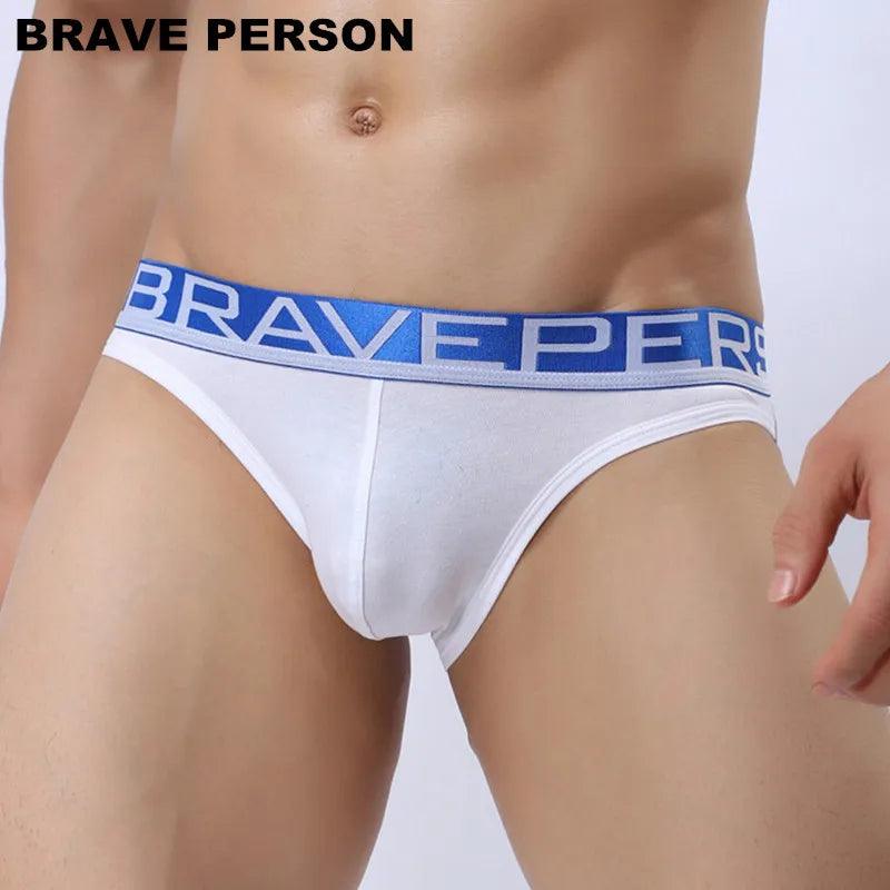 BRAVE PERSON Cotton Hollow Design Men's Briefs