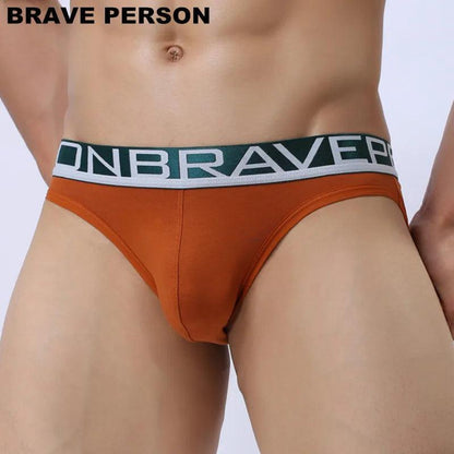 BRAVE PERSON Cotton Hollow Design Men's Briefs