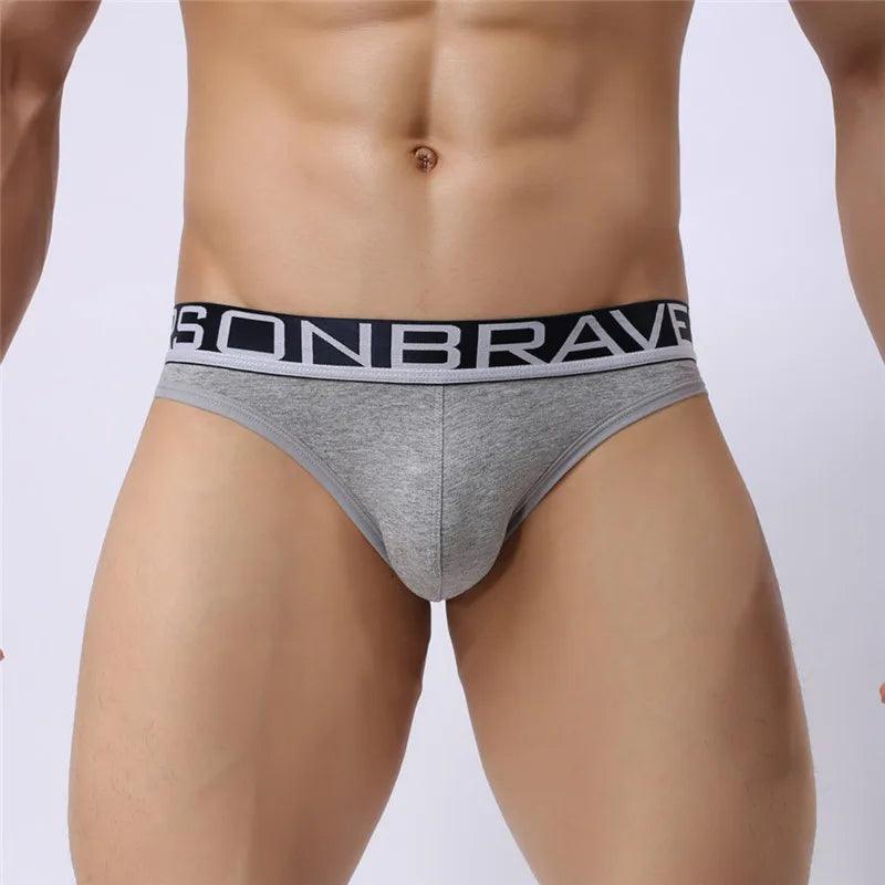 BRAVE PERSON Cotton Hollow Design Men's Briefs