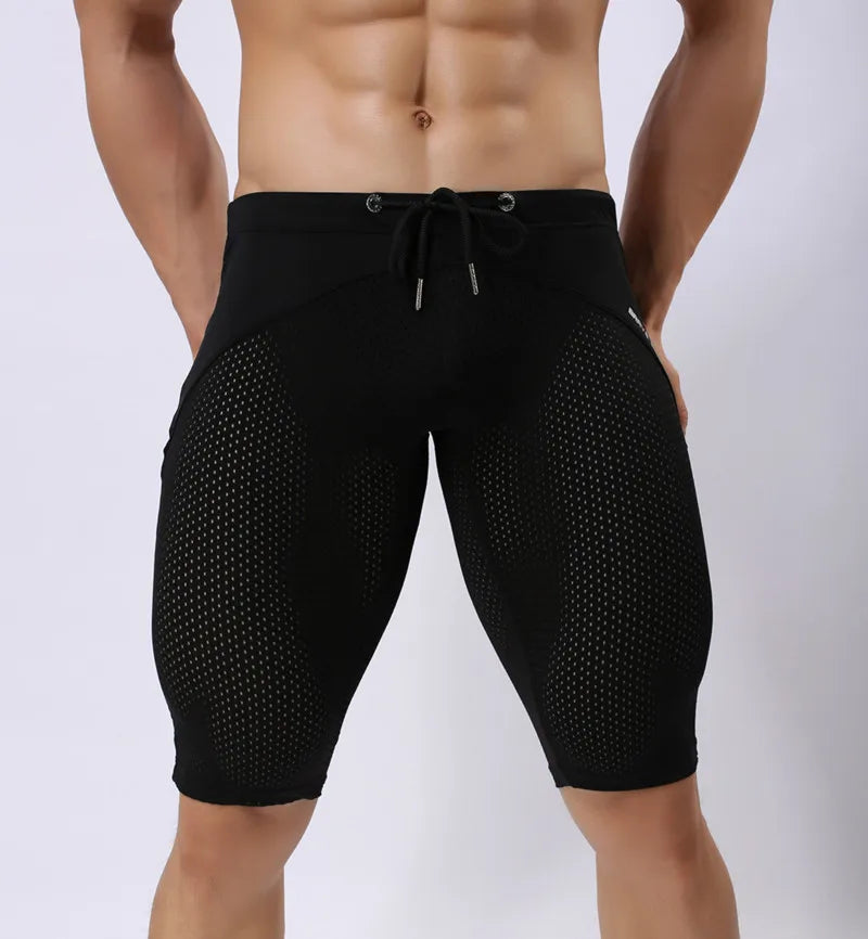 Breathable Mesh Sport Leggings for Men