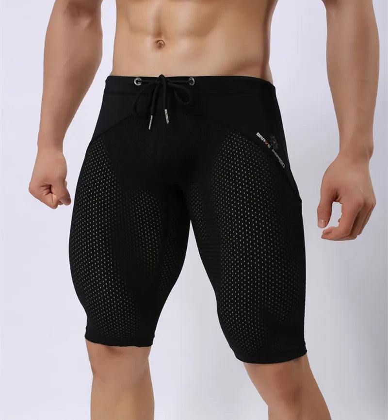 Breathable Mesh Sport Leggings for Men