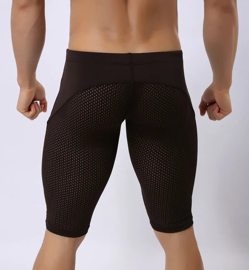 Breathable Mesh Sport Leggings for Men