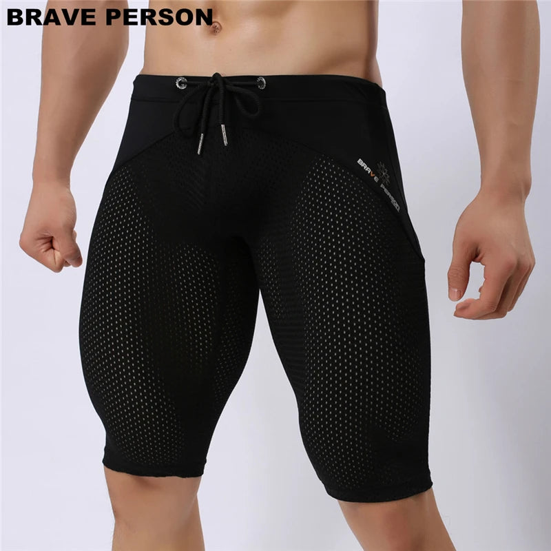 Breathable Mesh Sport Leggings for Men