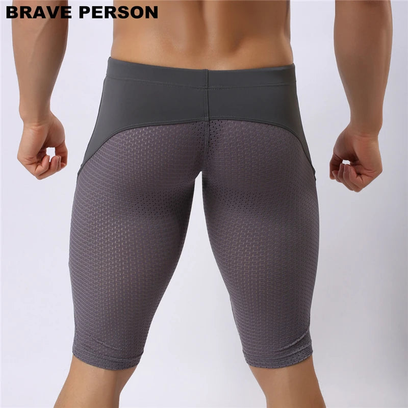 Breathable Mesh Sport Leggings for Men