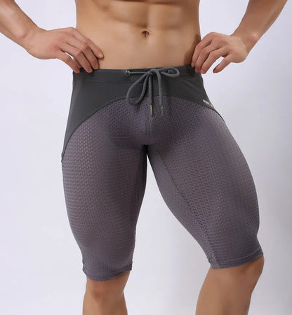 Breathable Mesh Sport Leggings for Men