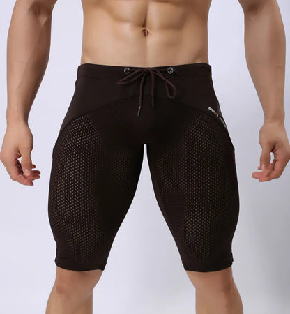 Breathable Mesh Sport Leggings for Men