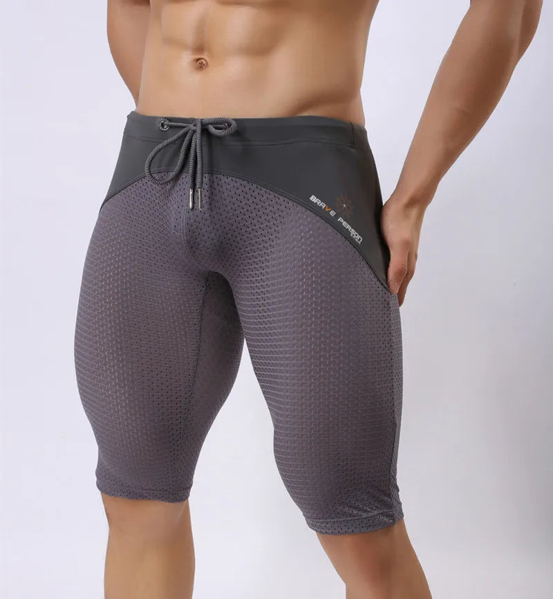 Breathable Mesh Sport Leggings for Men