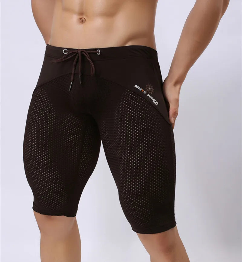 Breathable Mesh Sport Leggings for Men